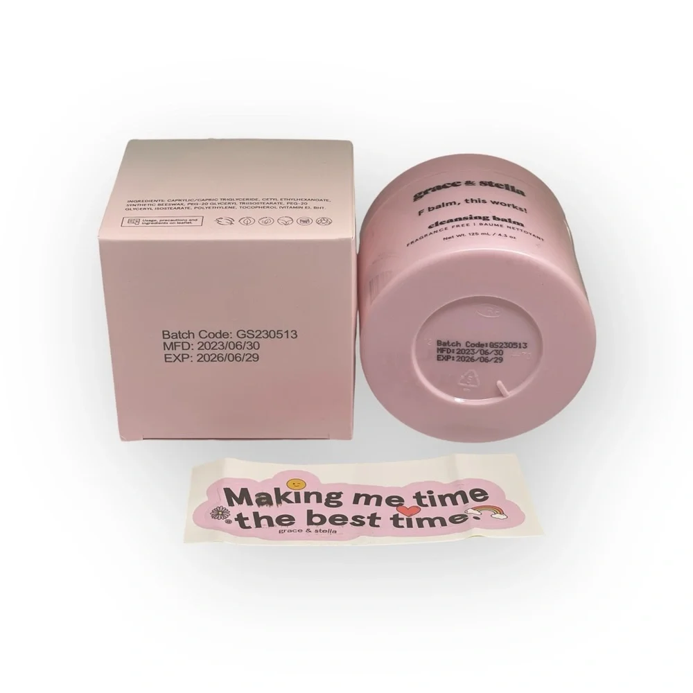 new Grace & Stella ㋛ F balm, this works! cleansing balm ㋛ Full Size ㋛ Fresh Box